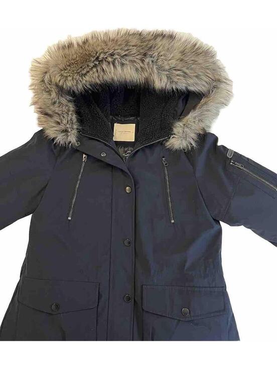 Lucky Brand Jackets & Blazers - Lucky Brand $298 Dark Indigo Faux Fur Hood Womens Parka Coat Size Small